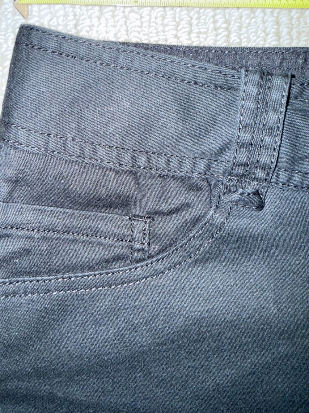 Twenty One Y2K Black Stretch Mini Shorts Size Small Cotton Blend Low Rise - Picture 9 of 16
